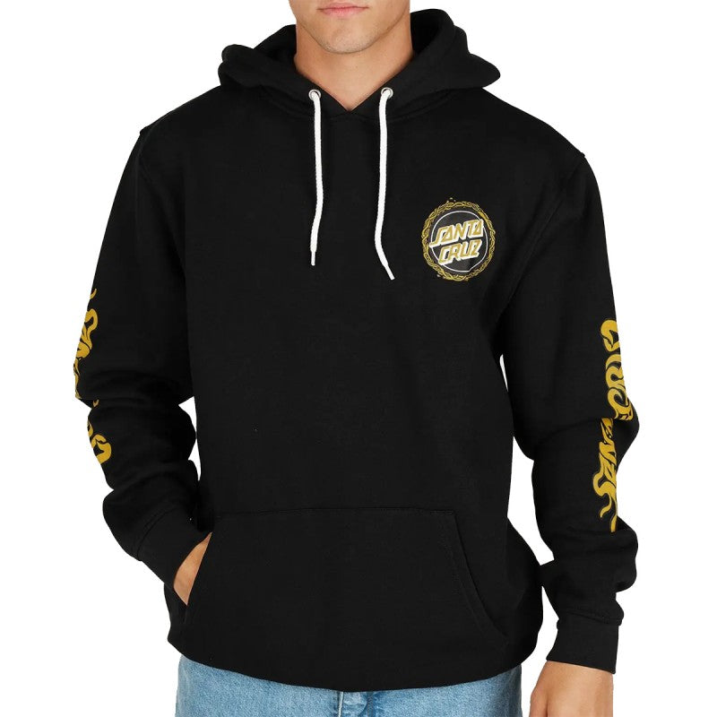 Sudadera con Cremallera Santa Cruz Speed Wheels Scream Black